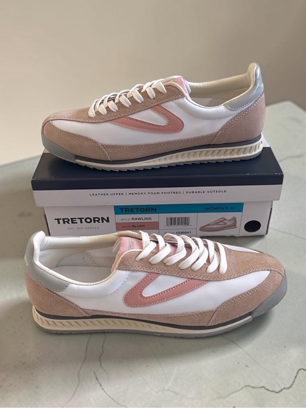 (NWT) Tretorn Women’s Rawlins Sneaker in Blush Pink, Size: 10